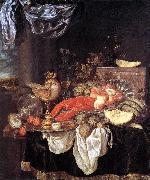 BEYEREN, Abraham van Large Still-life with Lobster Sweden oil painting reproduction